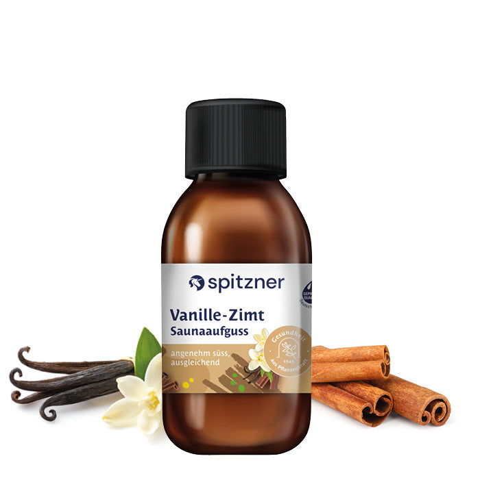Spitzner Saunaaufguss Vanille-Zimt 125 ml Wellness Sauna Aufguss Wellnessaufguss