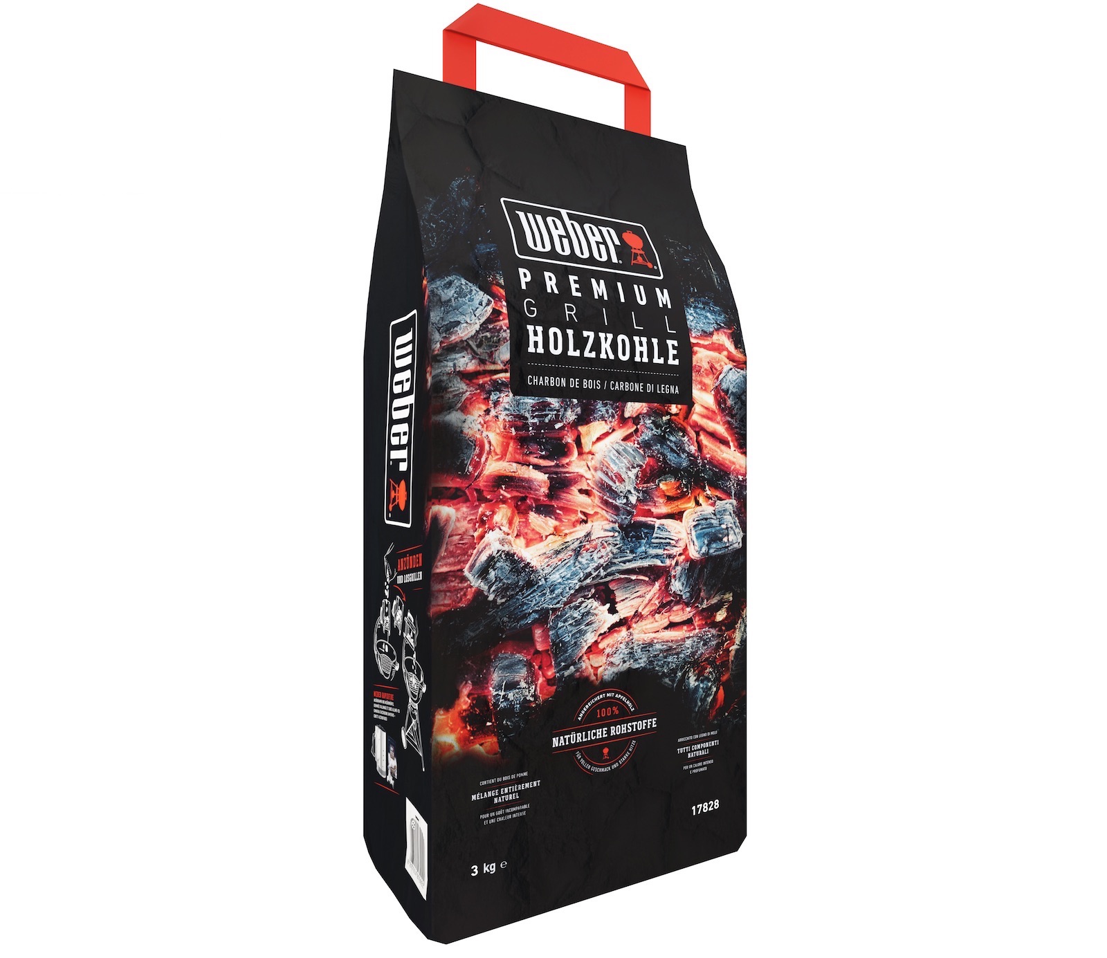 Weber Premium Holzkohle 3 kg