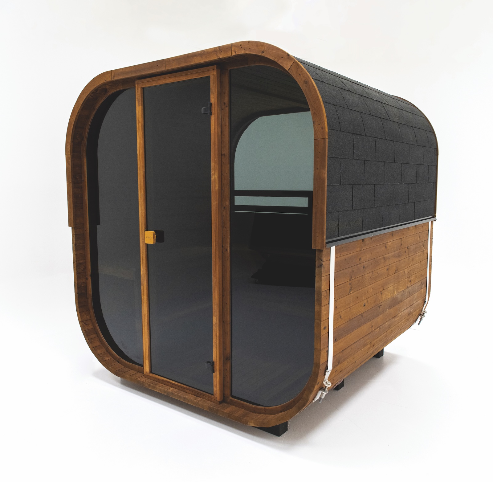 Hekla Cube 160 Außensauna Würfelsauna aus Thermo-Fichte 160 x 235 x 225 cm