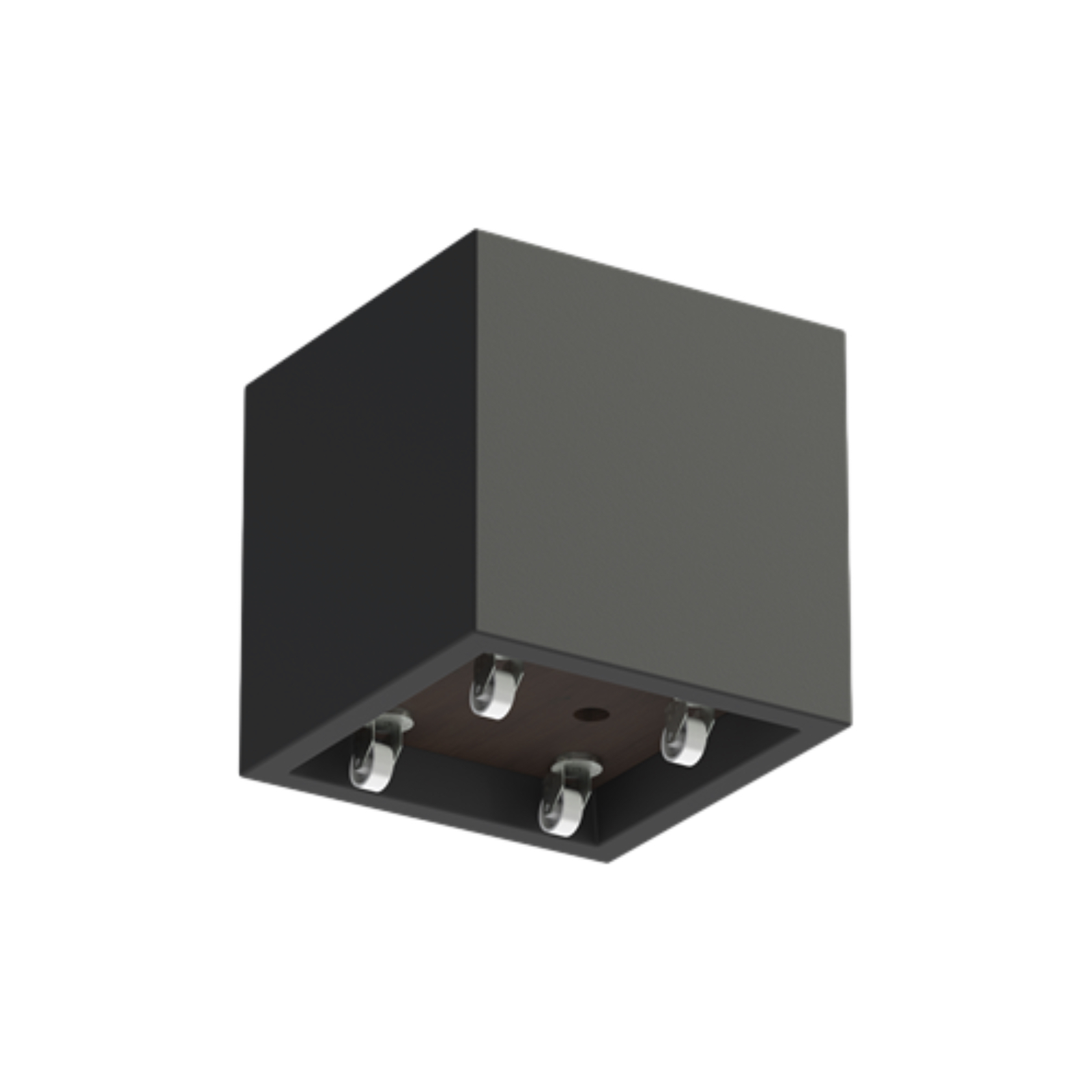 Adezz Carrez Pflanzgefäß mit Rollen Fiberglas Pflanzkübel Blumenkübel schwarz