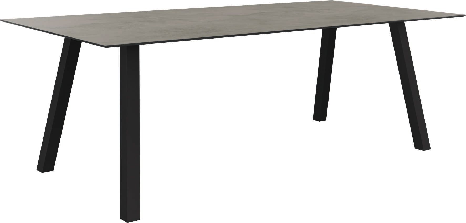 Stern Interno Dining-Tisch Gartentisch 220x110cm Aluminium anthrazit mehrere Tischplatten