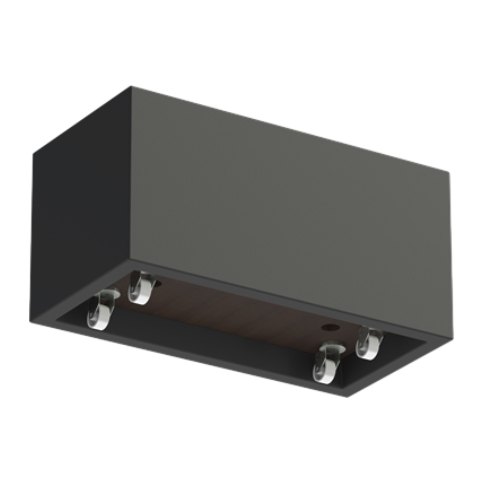 Adezz Carrez Pflanzgefäß mit Rollen Fiberglas Pflanzkübel Blumenkübel schwarz