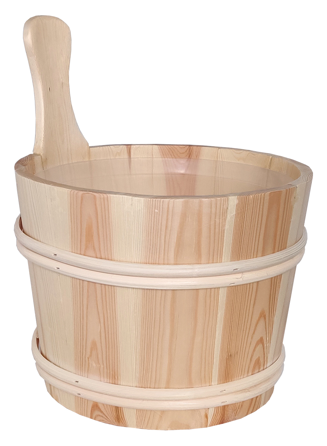 Nikkarien Sauna Holzkübel 7 l Kiefer mit Kunststoffeinsatz 897