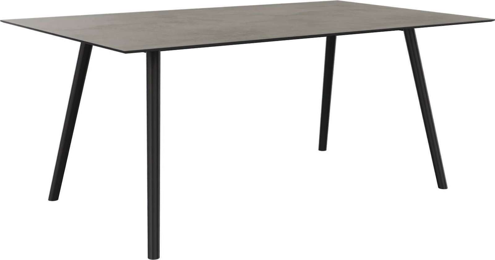 Stern Interno Dining-Tisch Gartentisch 180x100 cm Rundrohr Aluminium anthrazit