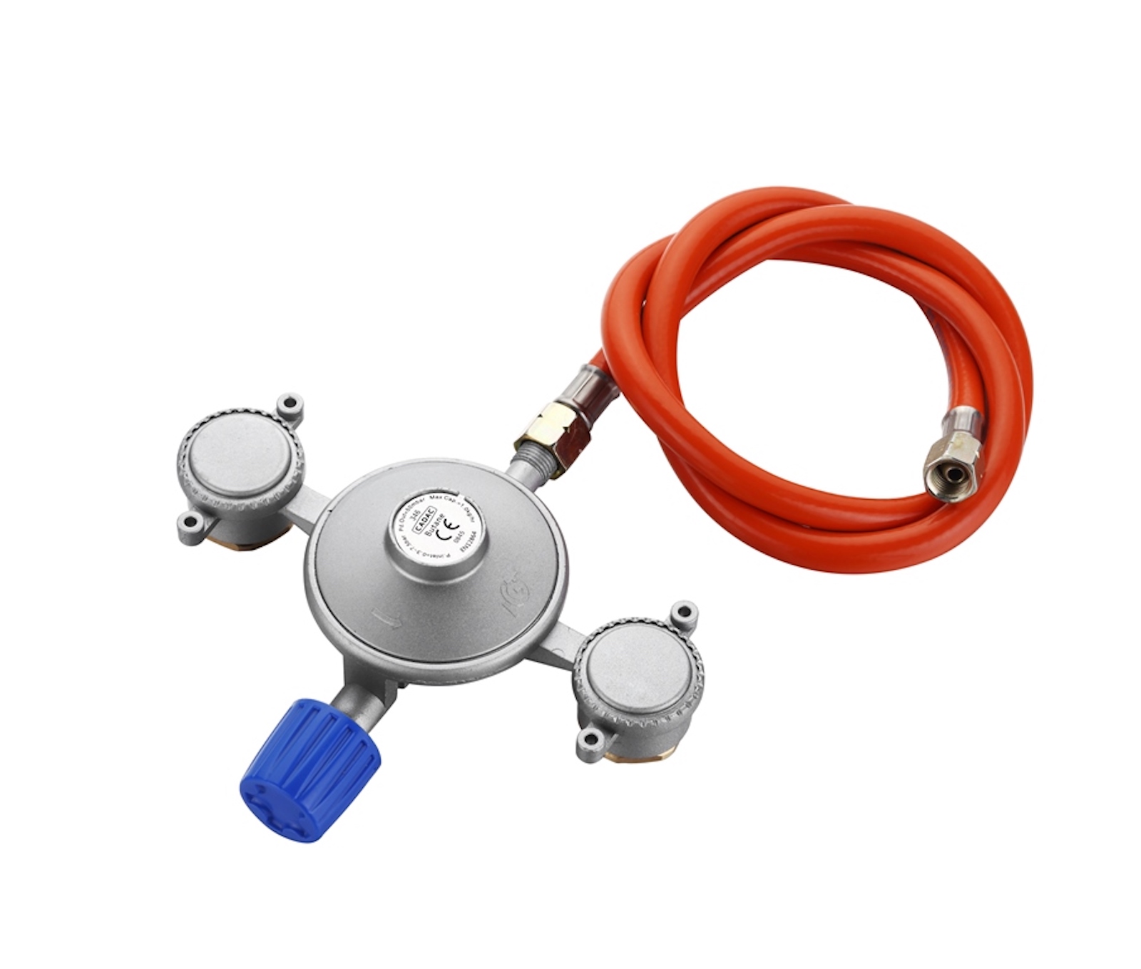 Cadac Dual Power Pak Gasdruckregler 50 mbar Gasregelventil Dual Gasversorgung