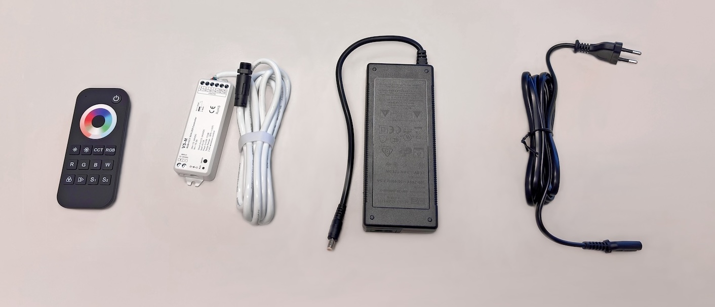 Infraworld Lumia Anschluss-Set Netzteil Controller Fernbedienung Anschlusskabel