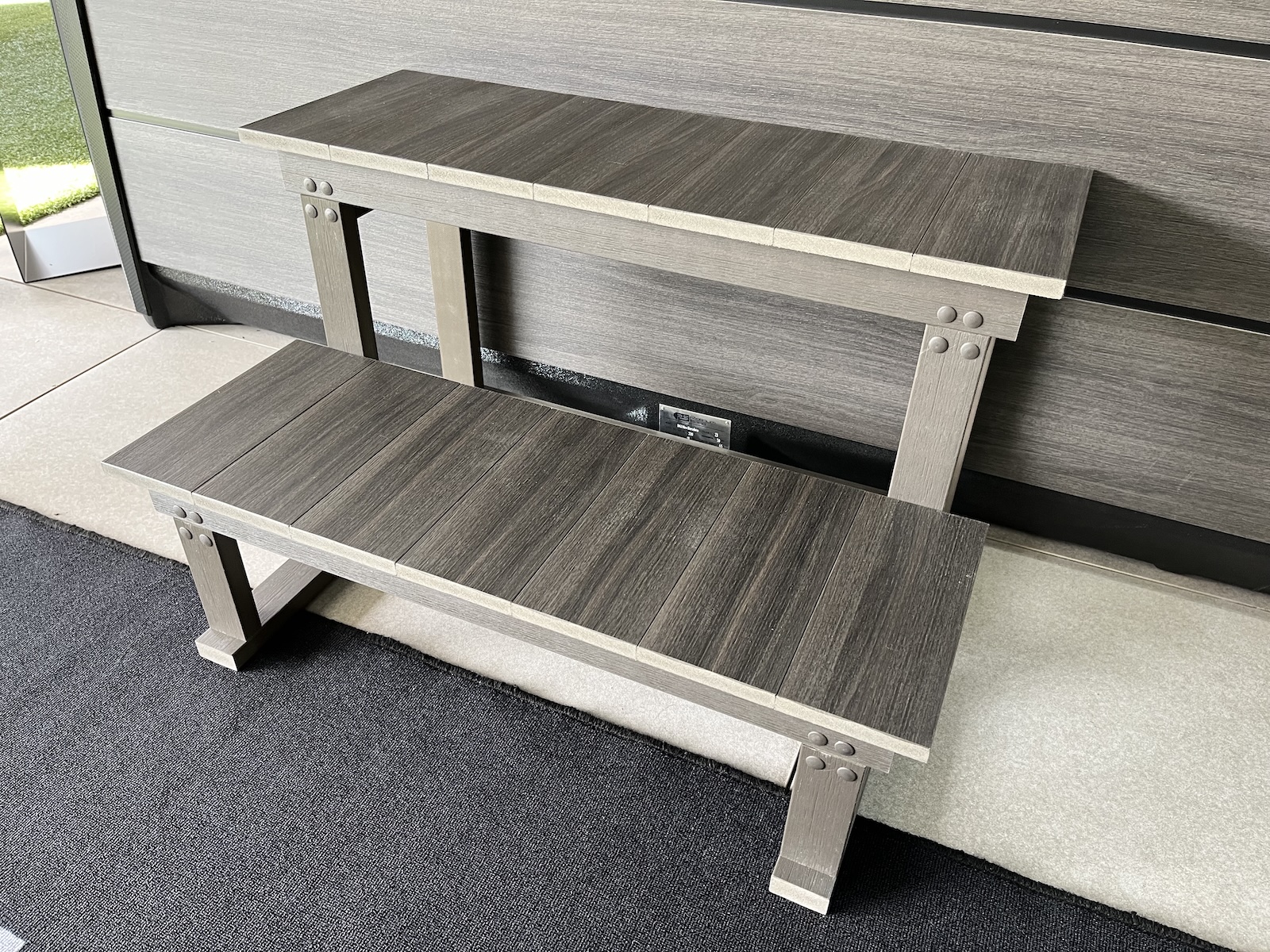 Platinum Spas Whirlpool Treppe Einstiegstreppe für Whirlpools Grau H20