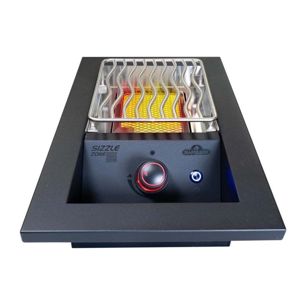 Napoleon 700 Series BIB10 Einbau-SIZZLE ZONE, klein 10" Mattschwarz BIB10IRPMK-CE
