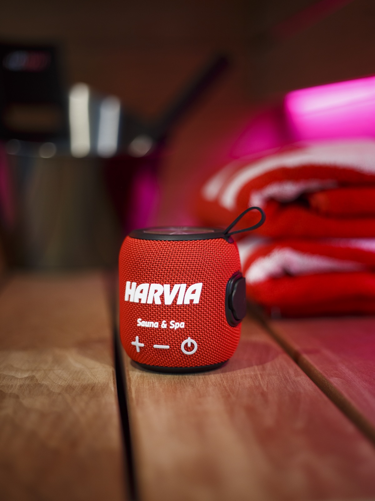 Harvia Lautsprecher Wasserdichter Lautsprecher für die Sauna in rot