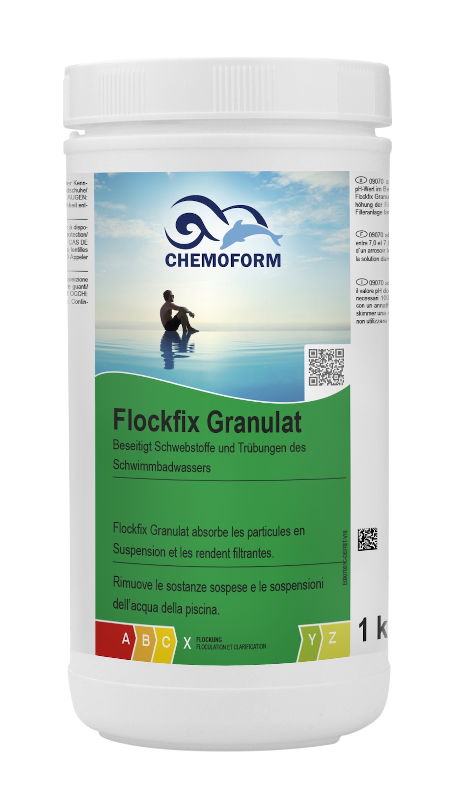 Chemoform Flockfix Granulat 1 kg Flockungsmittel für glasklares Poolwasser