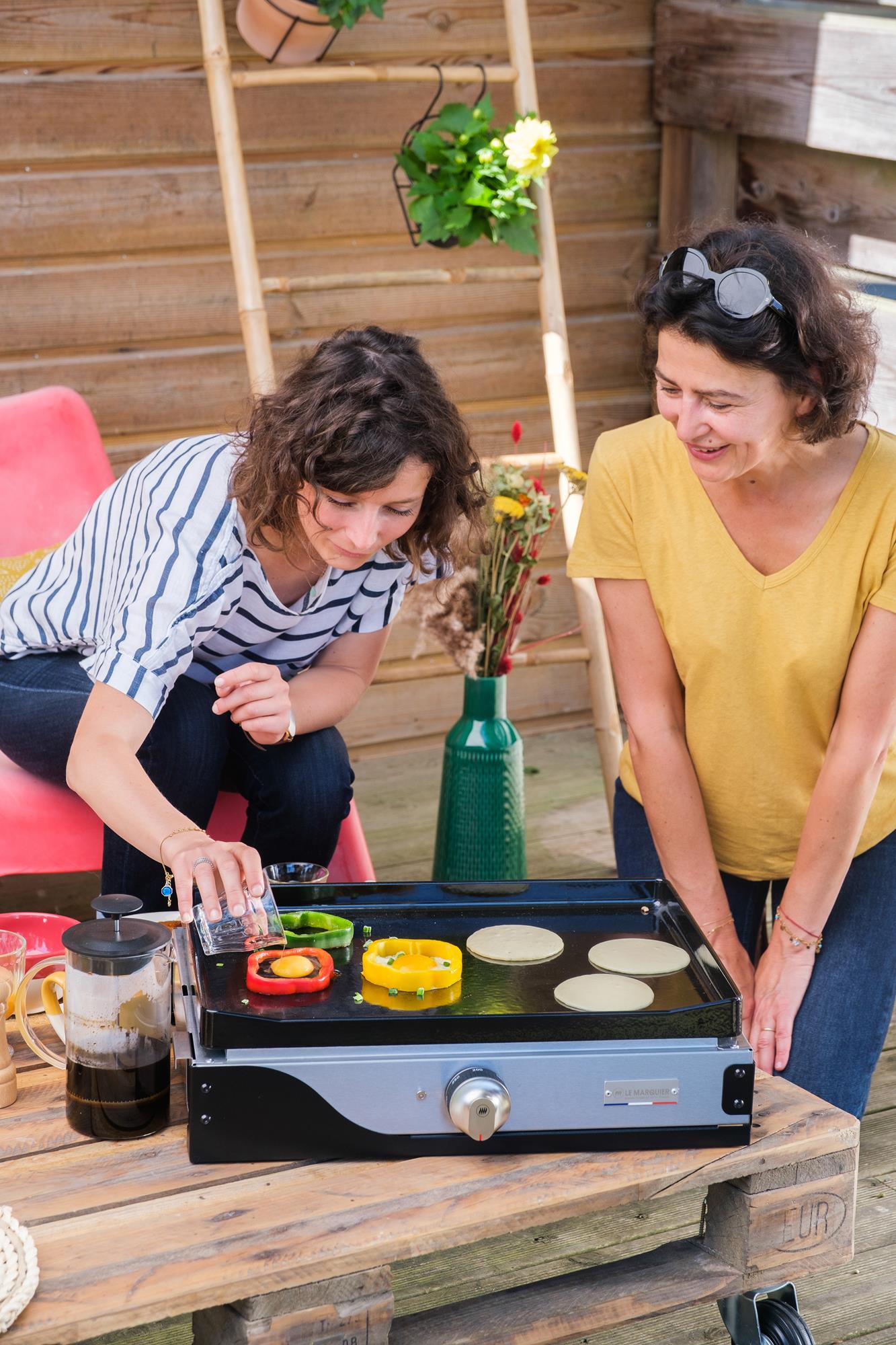 LE MARQUIER Plancha LA PETITE FRANCAISE Elektrisch 150 Duo Elektro-Plancha PLFE150DPV2