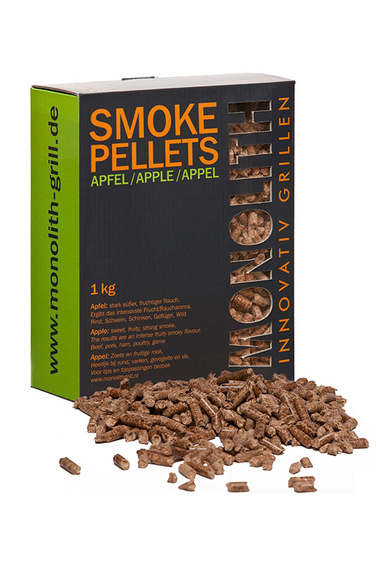 Monolith Smoke Pellets Grillpellets Räucherpellets Apfel (Apple) 1 kg 201102