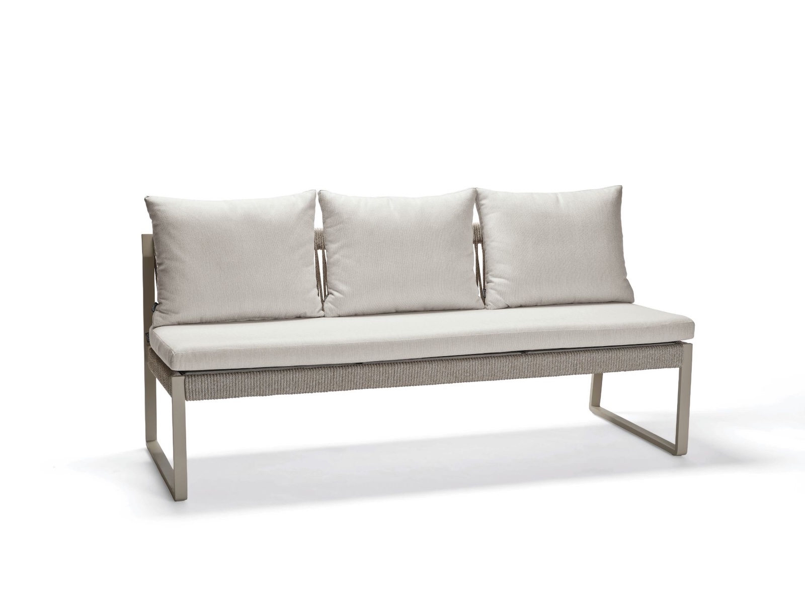 Stern Tammo 3-Sitzer Gartenbank Lounge-Bank Lounge-Sofa Aluminium mehrere Farben
