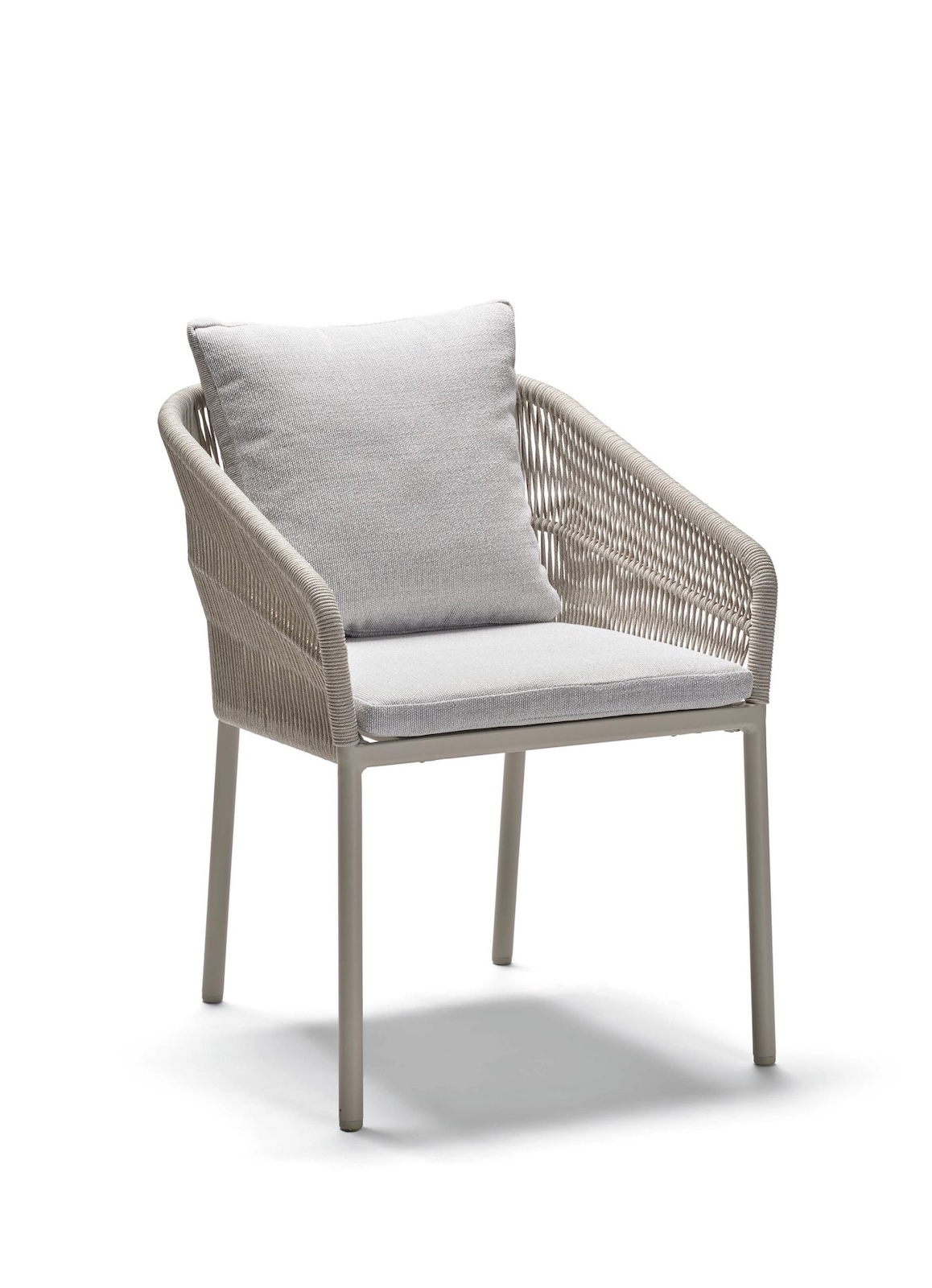 Stern Jella Stapelsessel Gartenstuhl Stapelstuhl Gartensessel mit Kissen greige