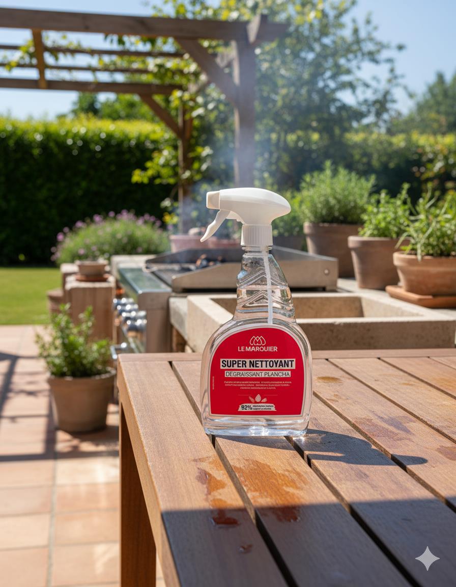 LE MARQUIER Hochwirksamer Entfetter-Reiniger für Plancha Grillplatten 750 ml AGR43