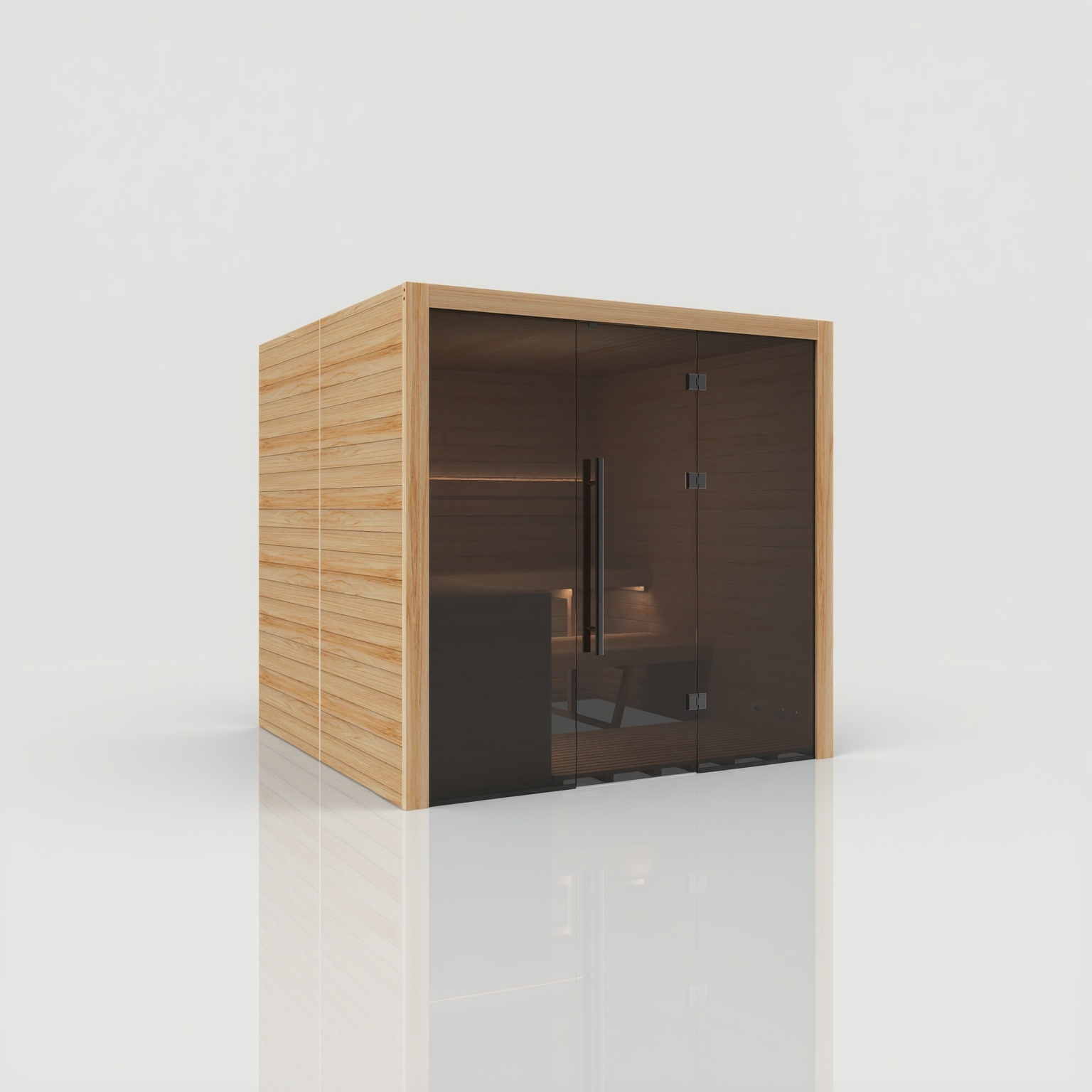 Hekla Traditional 210X Scandi Sauna für 4-5 Personen Saunakabine 210x200x210 cm