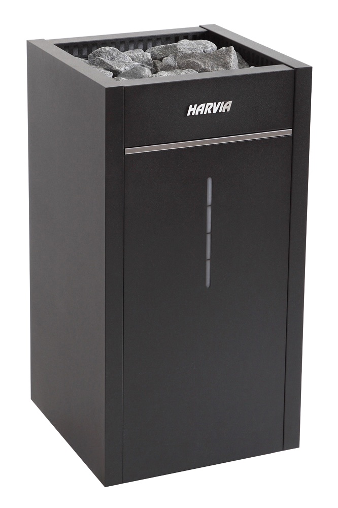 Harvia Virta Combi HL70S Saunaofen mit Verdampfer 6,8 kW Combiofen Standofen schwarz