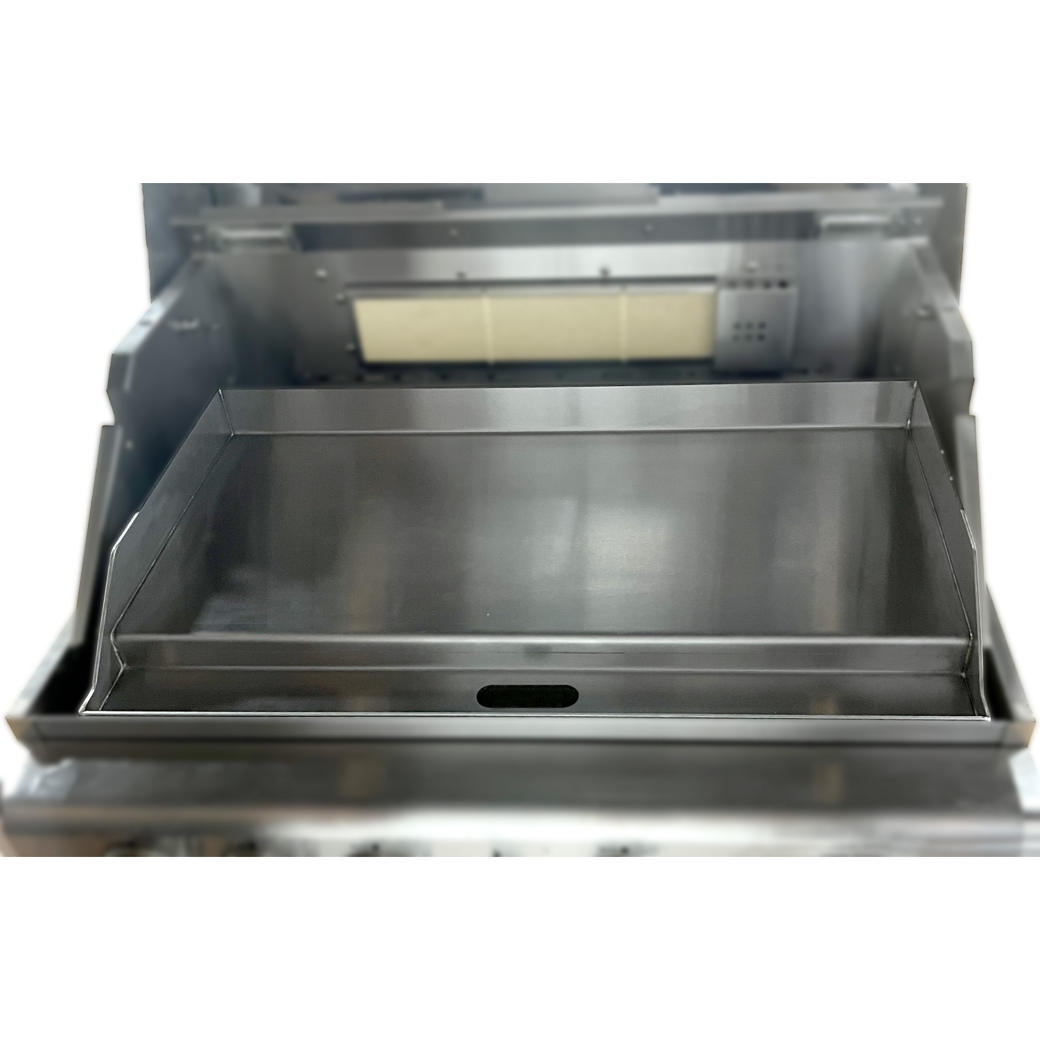 ALLGRILL Edelstahl Plancha Grillplatte - Modul Größe XL Grillfäche 91 x 35 cm 88600