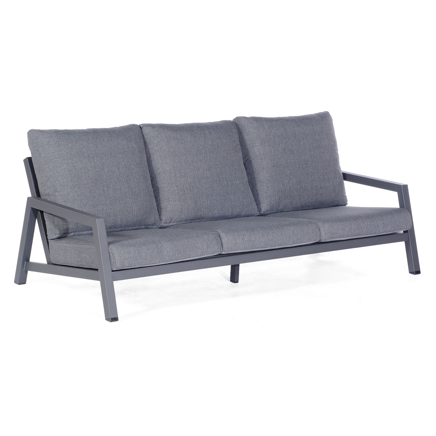 Sonnenpartner Empire Loungesofa Relaxsofa Gartensofa Aluminium anthrazit mit Kissen