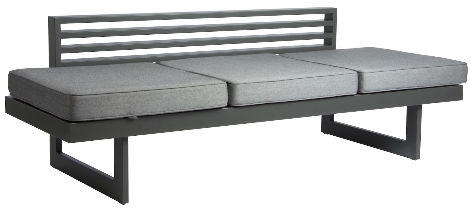 Stern Dining/Lounge-Bank New Holly 216x80 cm Aluminium anthrazit/Textilen karbon/seidengrau