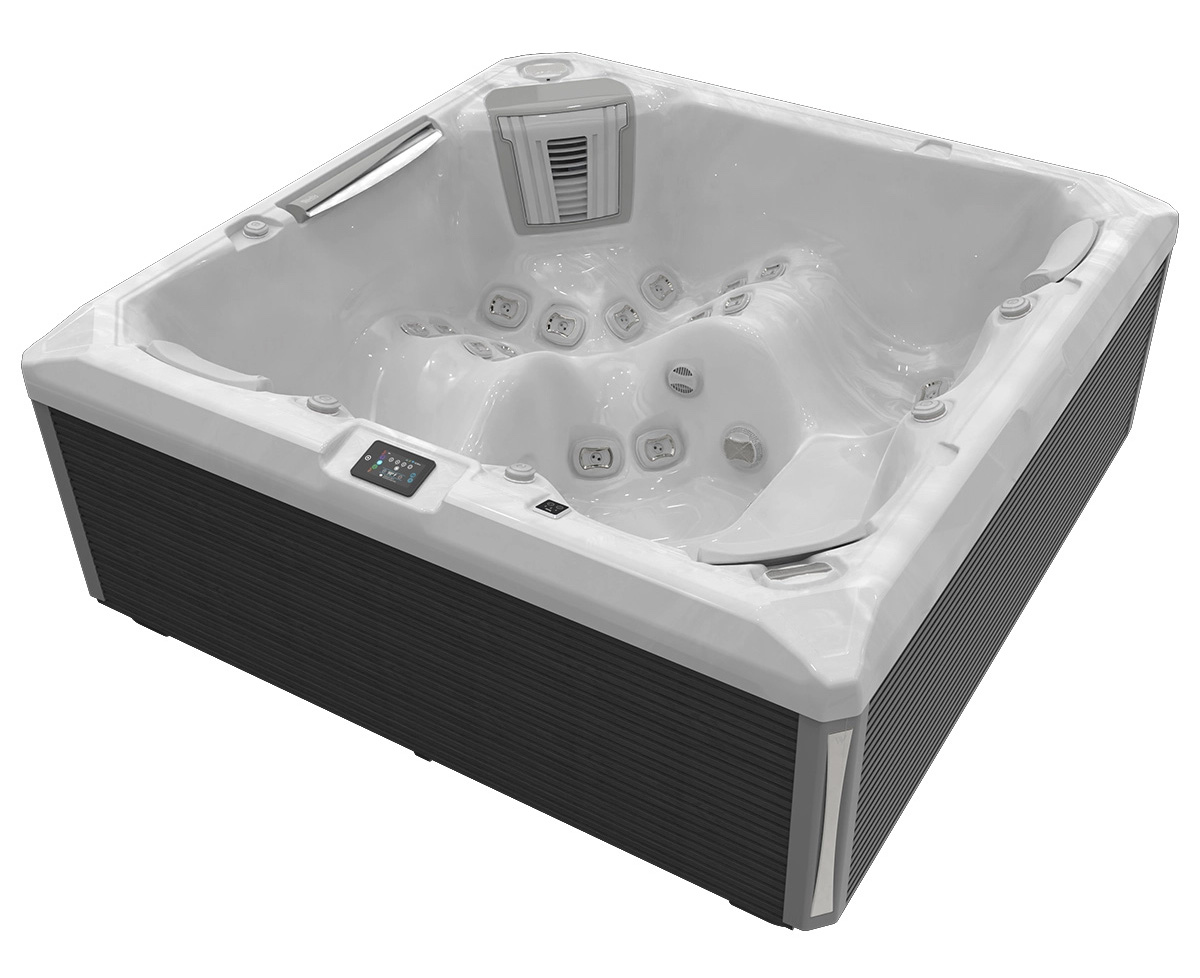 Wellis Makalu Life Premium Whirlpool Außenwhirlpool 215x215x86,5cm für 5 Personen inkl. Thermocover