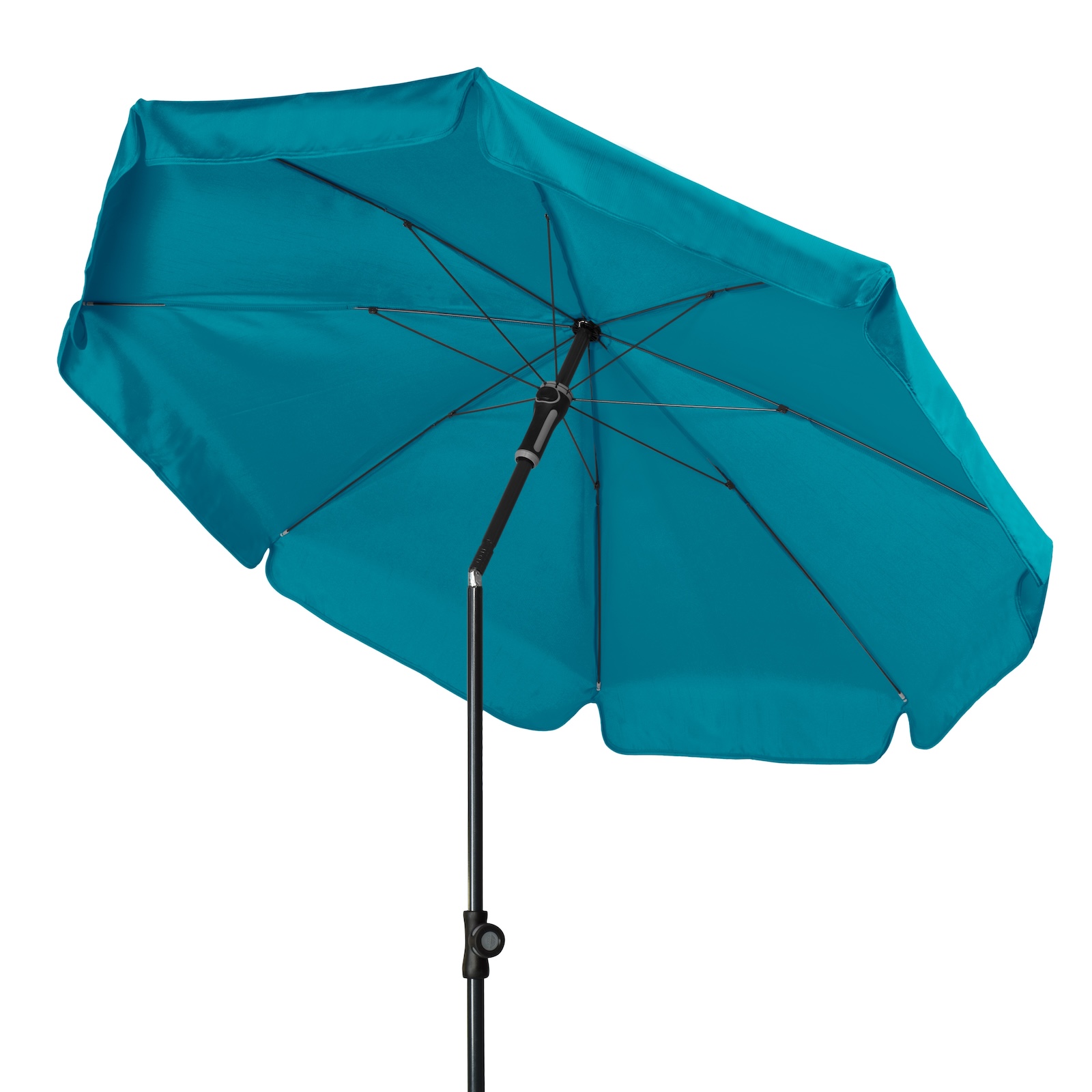 Doppler Sunline Manual ø 150 cm rund Sonnenschirm in 12 Farben Mittelmastschirm Balkonschirm
