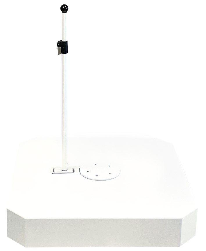 Liro Schirmständer Colour Edition Maxi Plus Alu 240, 81 x 81 cm weiß CE-AH180-W