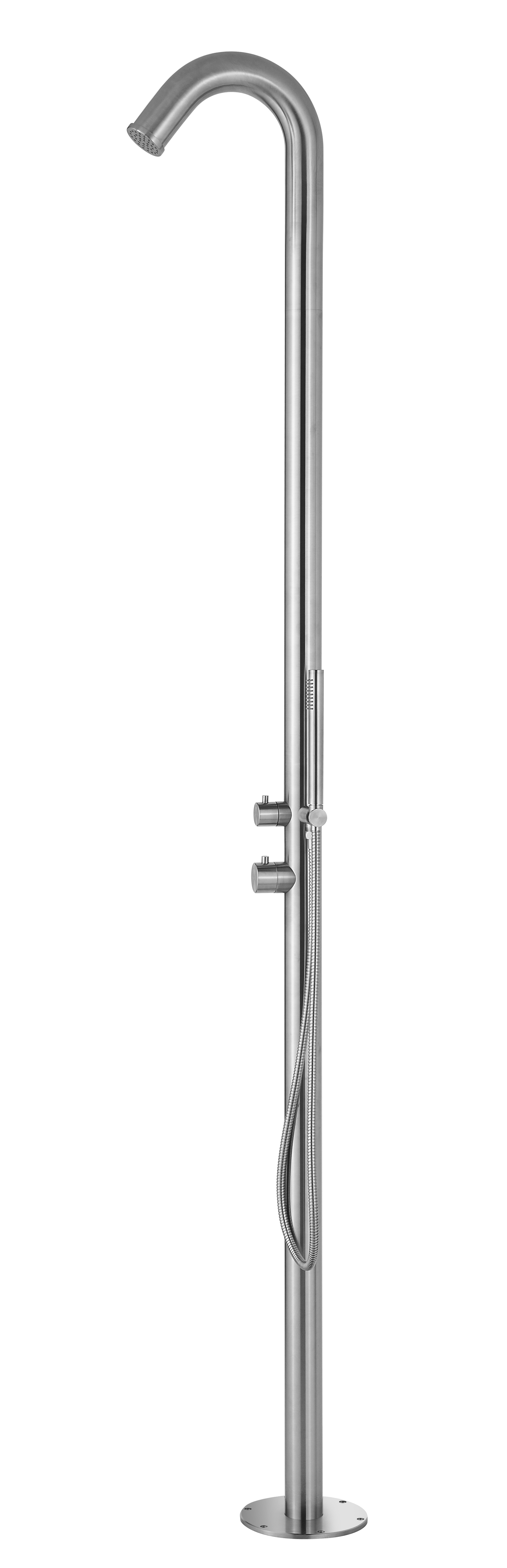 Eichenwald Ideal Außendusche Sylt Pooldusche Gartendusche Edelstahl V2A 706590