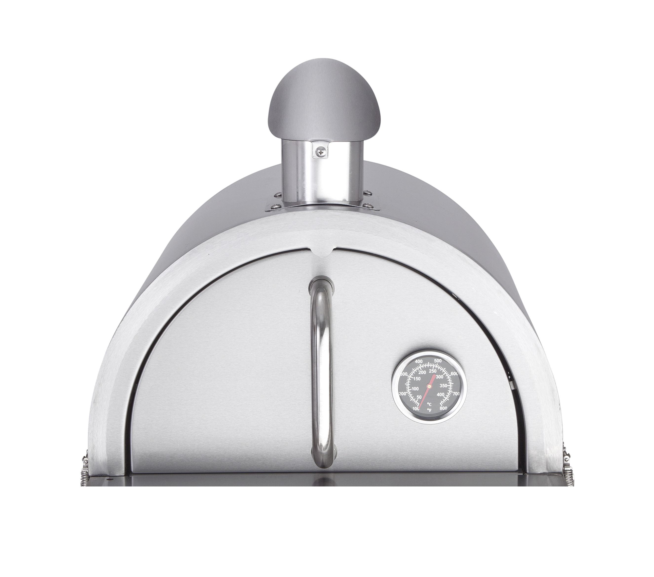 Allgrill Pizzaofen-Edelstahlhaube für MULTI-KULTI mit Kamin Pizzahaube Backhaube