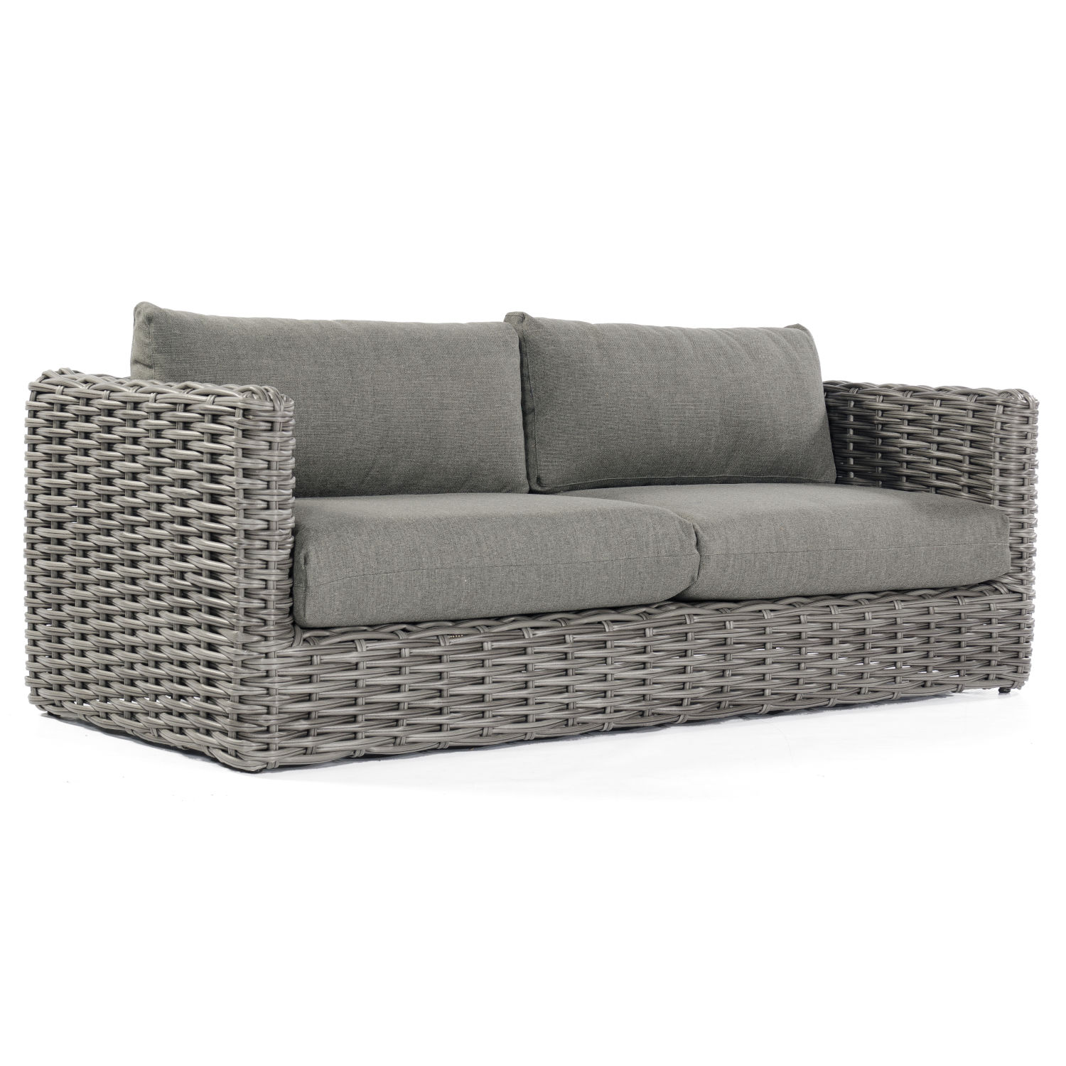 Sonnenpartner Sands Loungesofa Lounge-Couch Aluminium mit Polyrattan charcoal