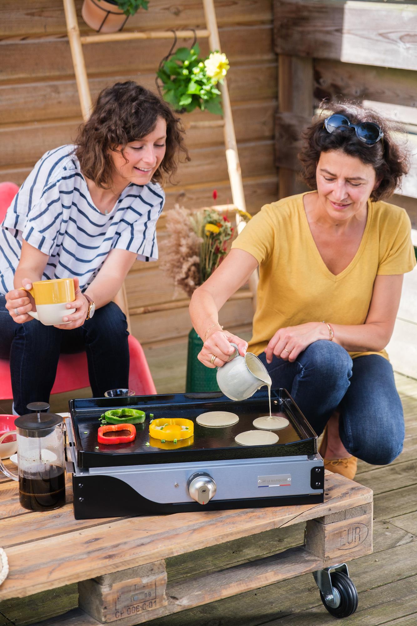 LE MARQUIER Plancha LA PETITE FRANCAISE Elektrisch 150 Duo Elektro-Plancha PLFE150DPV2