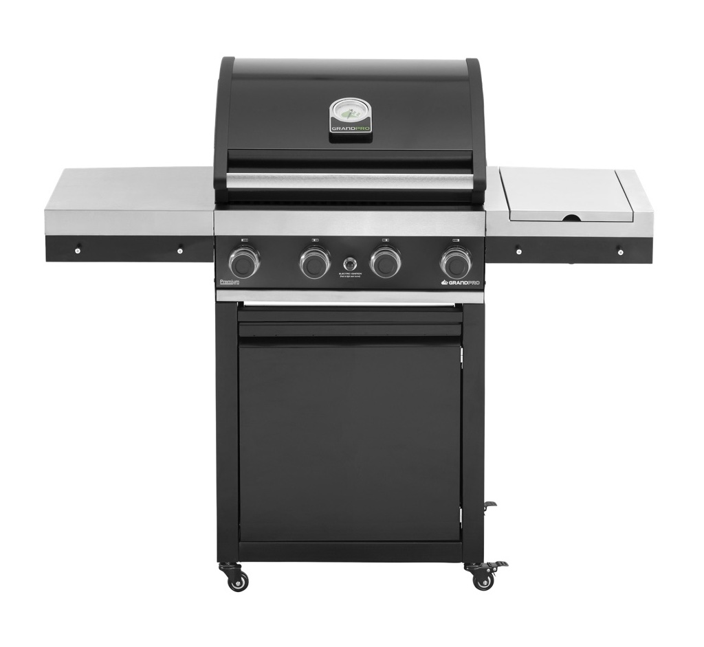 Grandpro Gasgrill Premium G4 Trolley 4 Brenner, 1 Seitenbrenner K04000412A