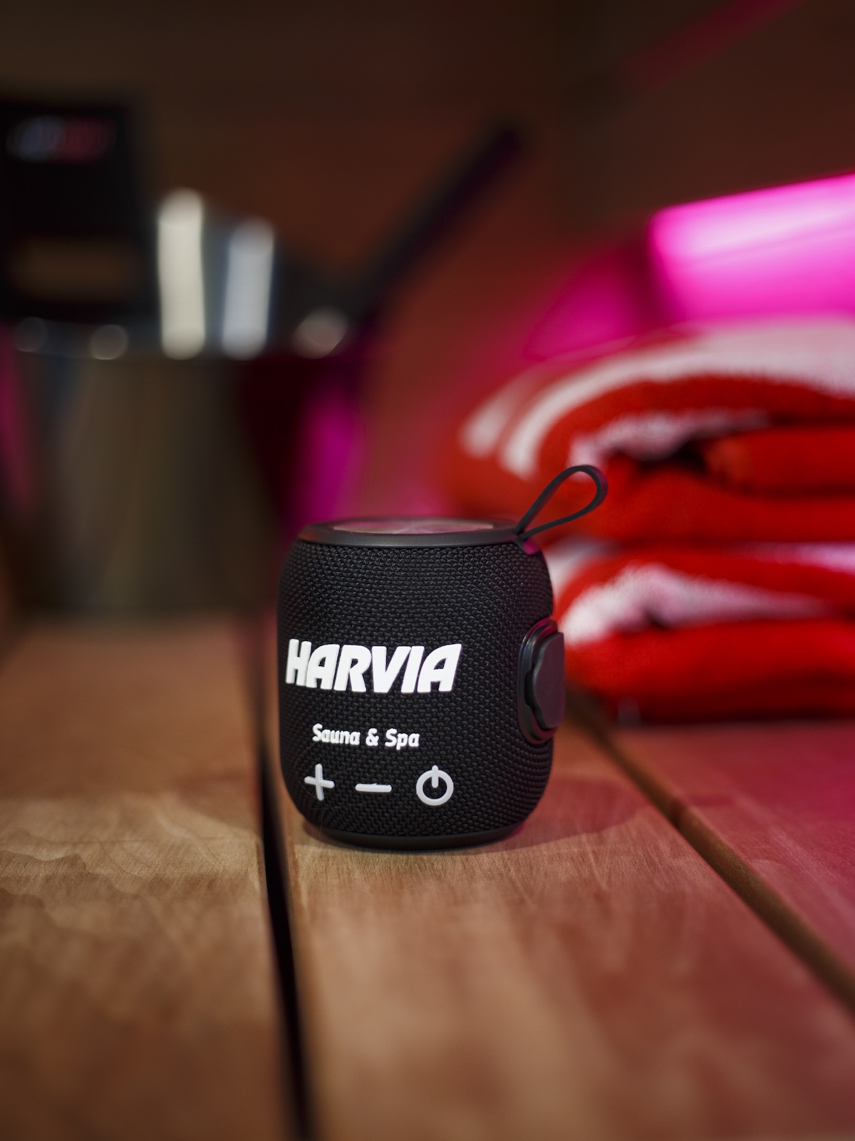 Harvia Lautsprecher Wasserdichter Lautsprecher für die Sauna in schwarz
