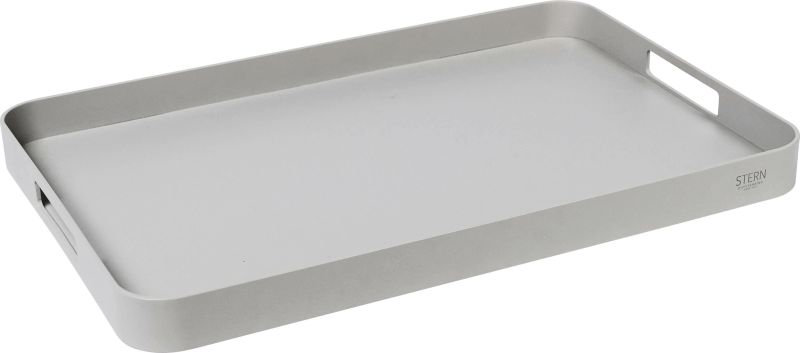 Stern Tablett 60x40x5 cm Aluminium greige