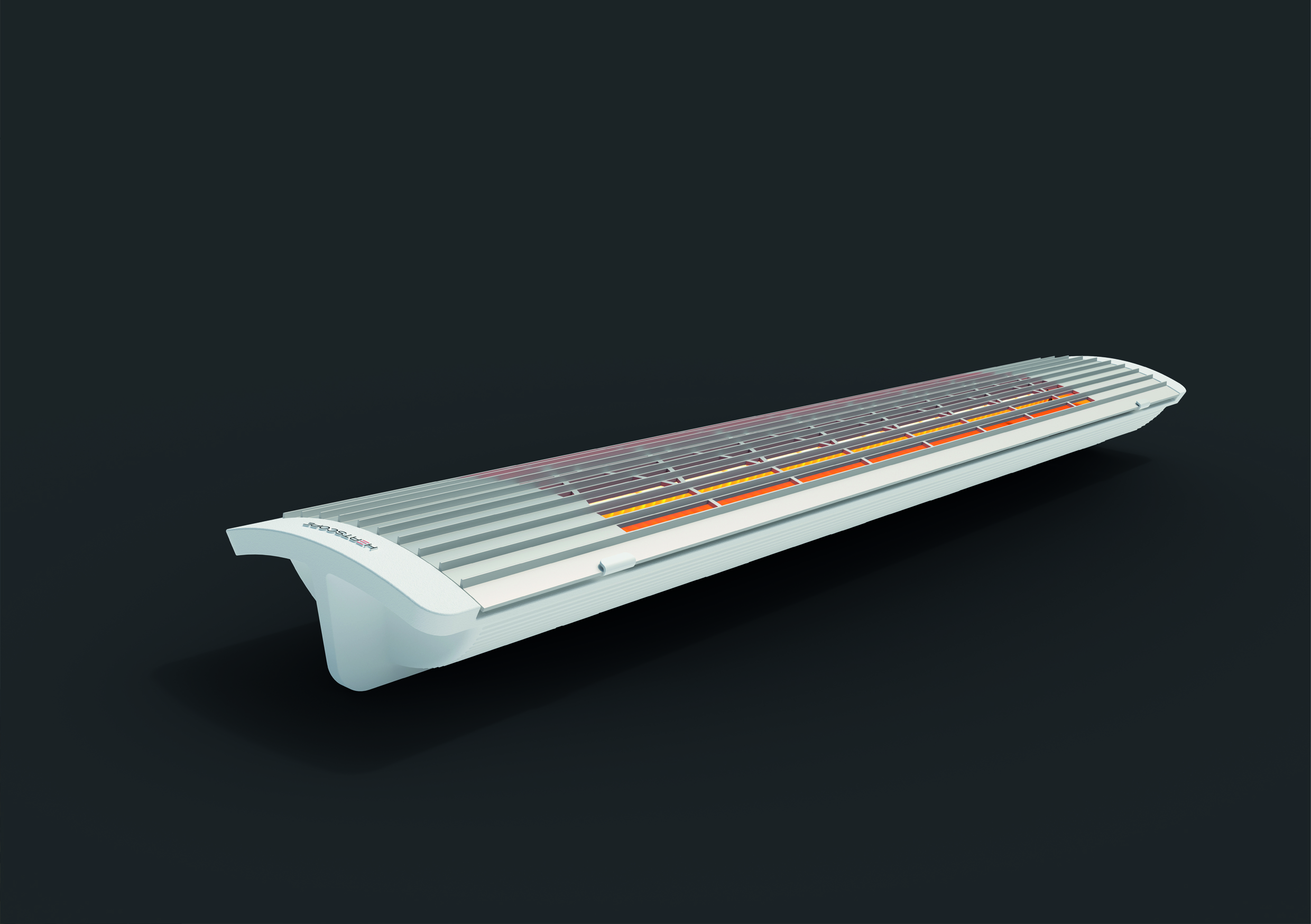 Heatscope Next Heizstrahler 3000 W Carbonstrahler IP25 Weiß 104,4x16,6x8,7 cm