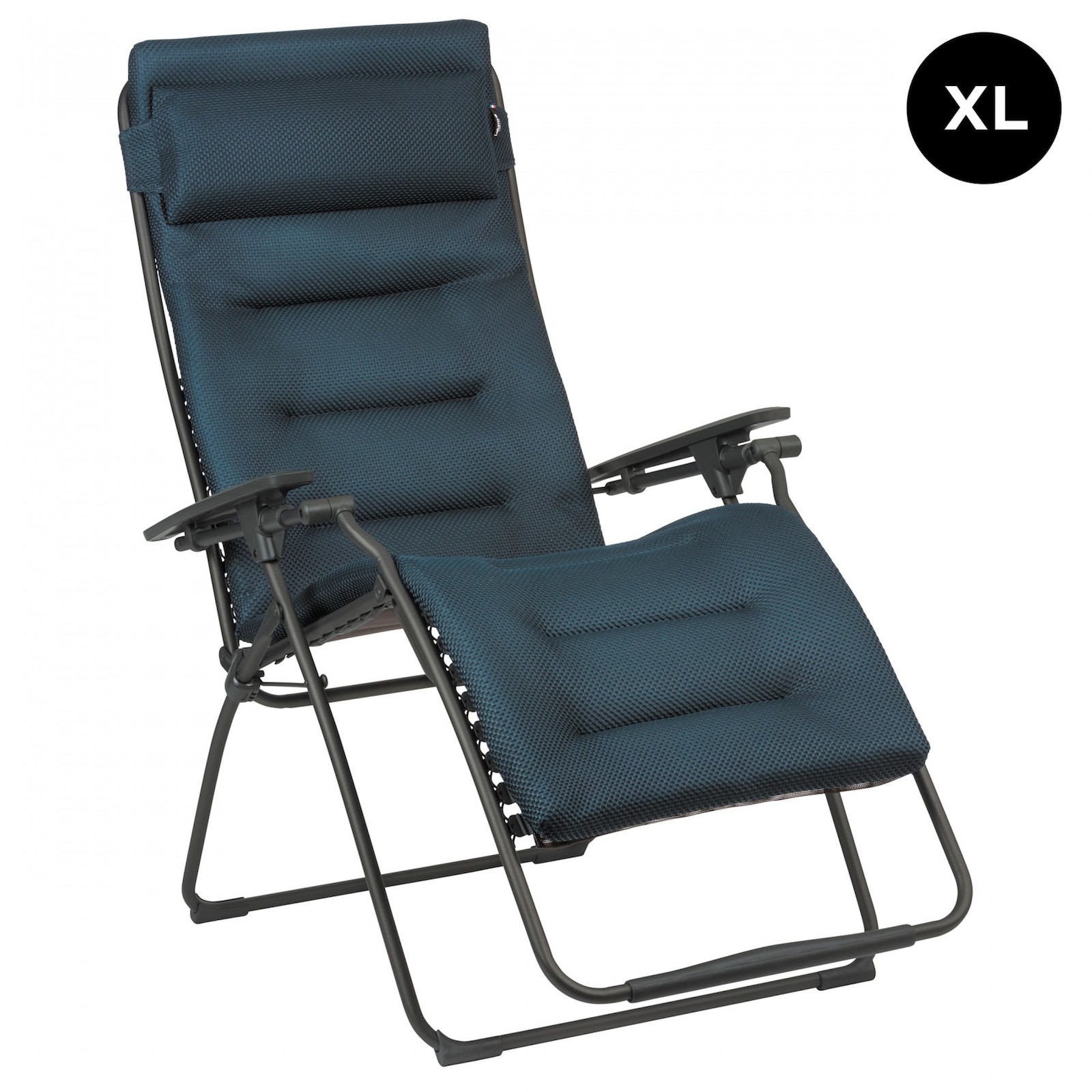 Lafuma Futura XL BeComfort® Relaxliege Sonnenliege Gartenliege Bleu Encre Titane