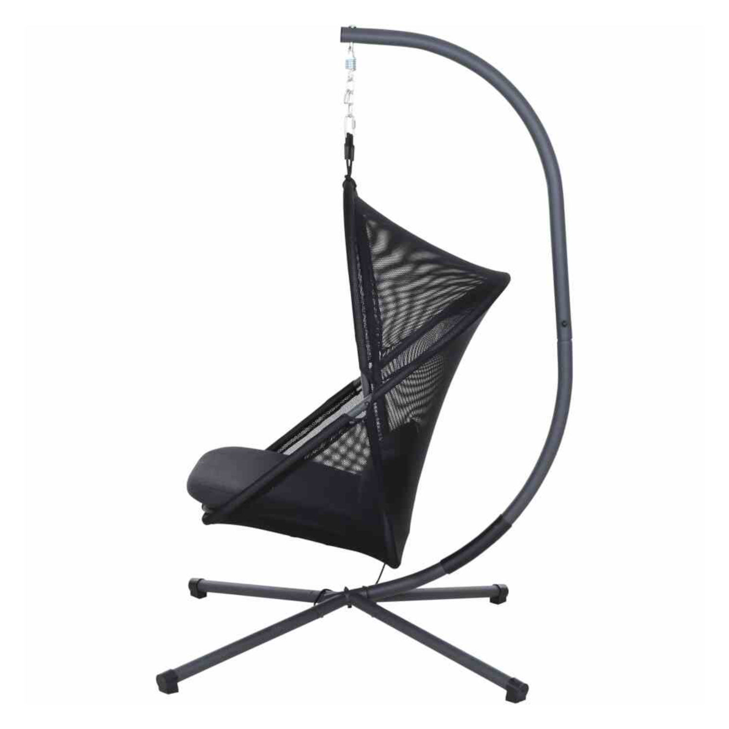 Siena Garden Hängesessel YOBAYA anthrazit/cool black Hängekorb mit Kissen