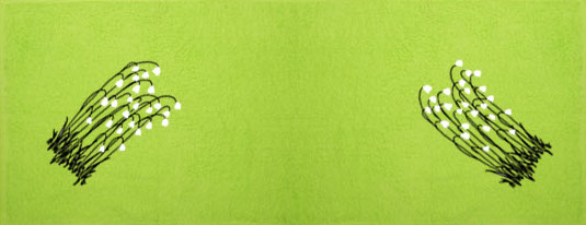 Pikkupuoti Oy Saunatuch Suovilla Lime finnisches Saunahandtuch aus 100% Baumwolle 100x150cm