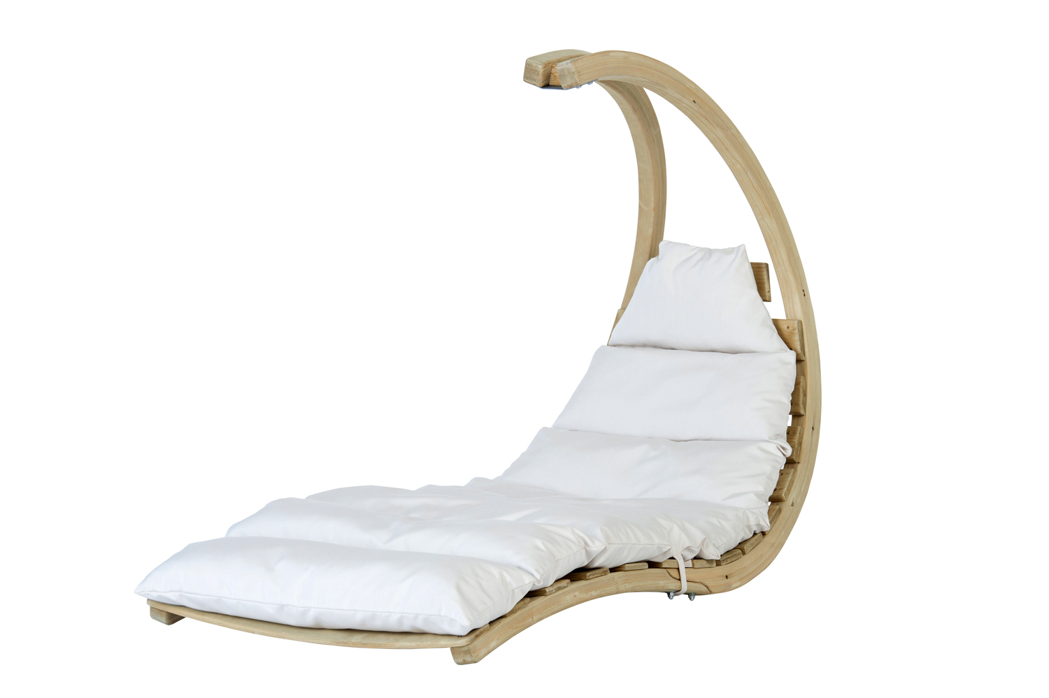 AMAZONAS Schwebeliege Swing Lounger Creme inkl. Sitzkissen und Spiralfeder