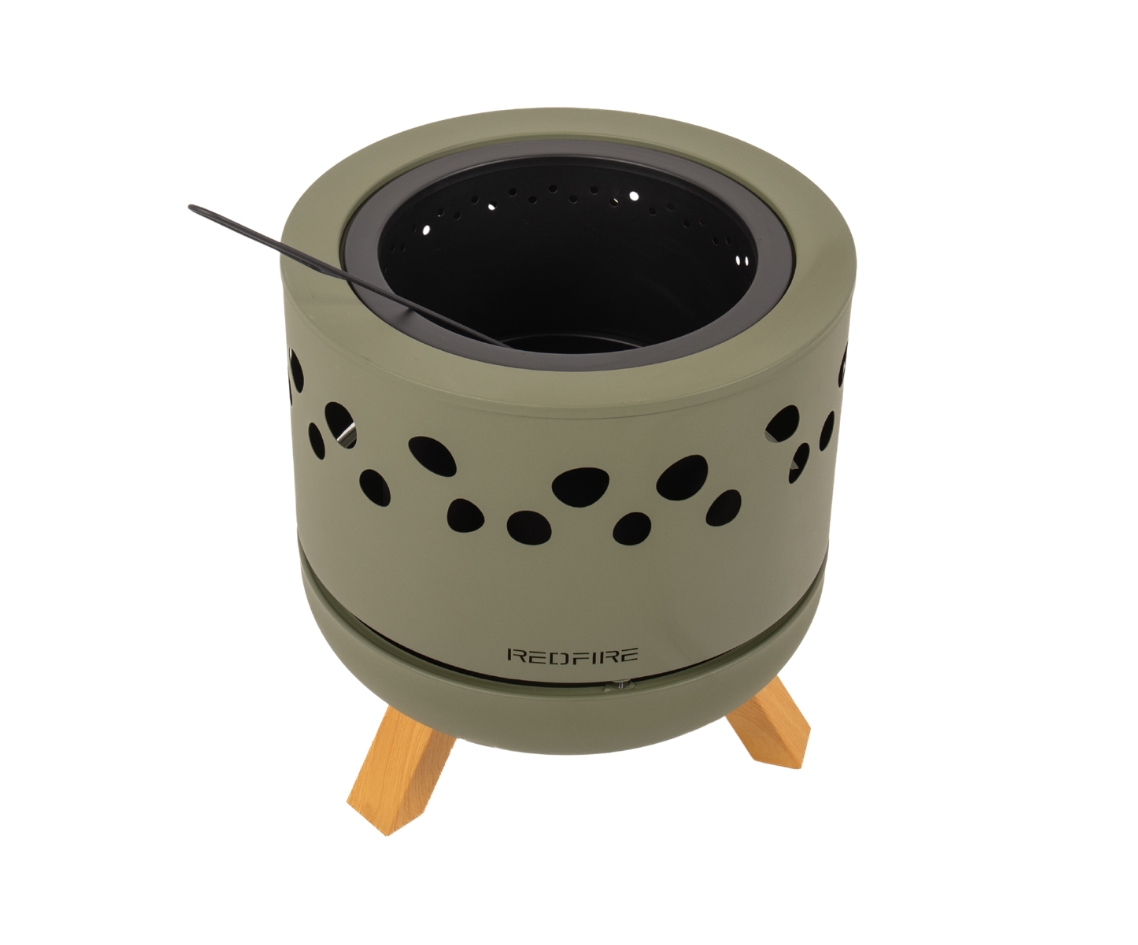 REDFIRE® Pellet Firepit Dudly L Feuerschale Forest Green Feuerkorb Ø 53 cm 210880