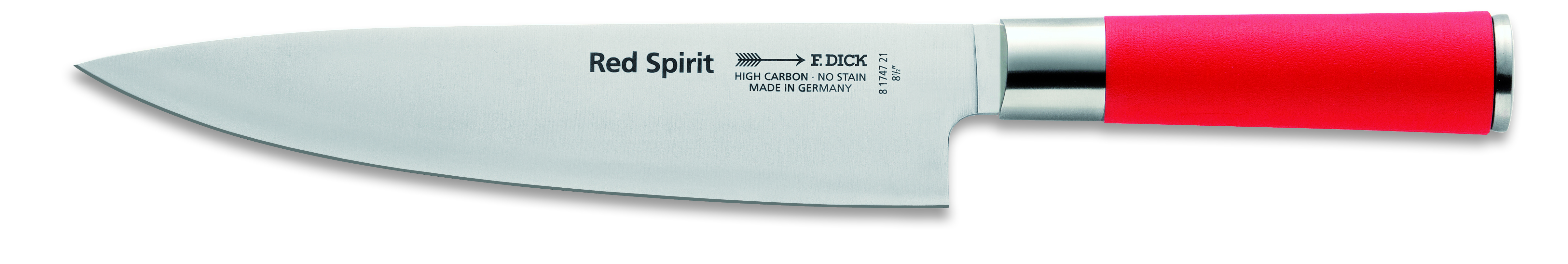 Friedrich Dick Red Spirit Kochmesser - Beidseitig geschliffen, Klingenlänge 21 cm