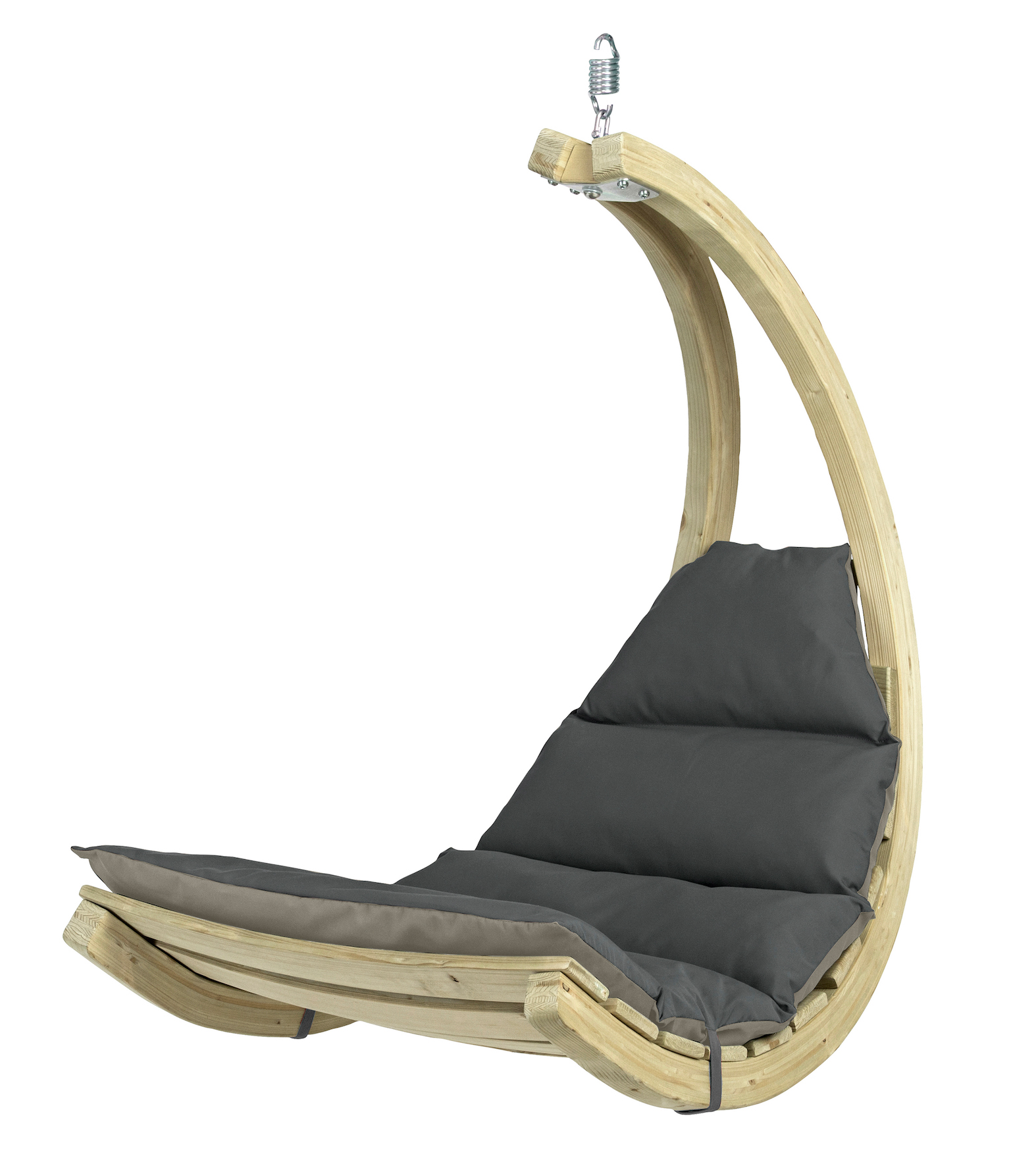 AMAZONAS Schwebesessel Swing Chair Anthracite Hängesessel inkl. Sitzkissen und Schwingfeder