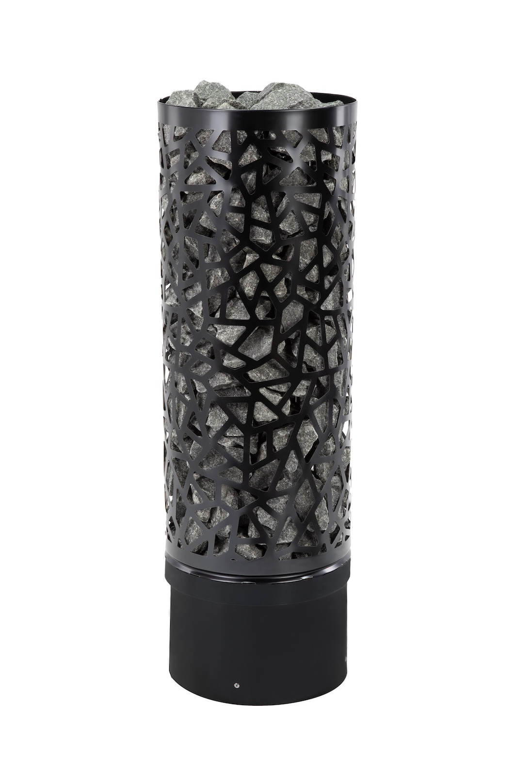 Infraworld Atlas Round Black finnischer Saunaofen 9 kW schwarz inkl. Saunasteine