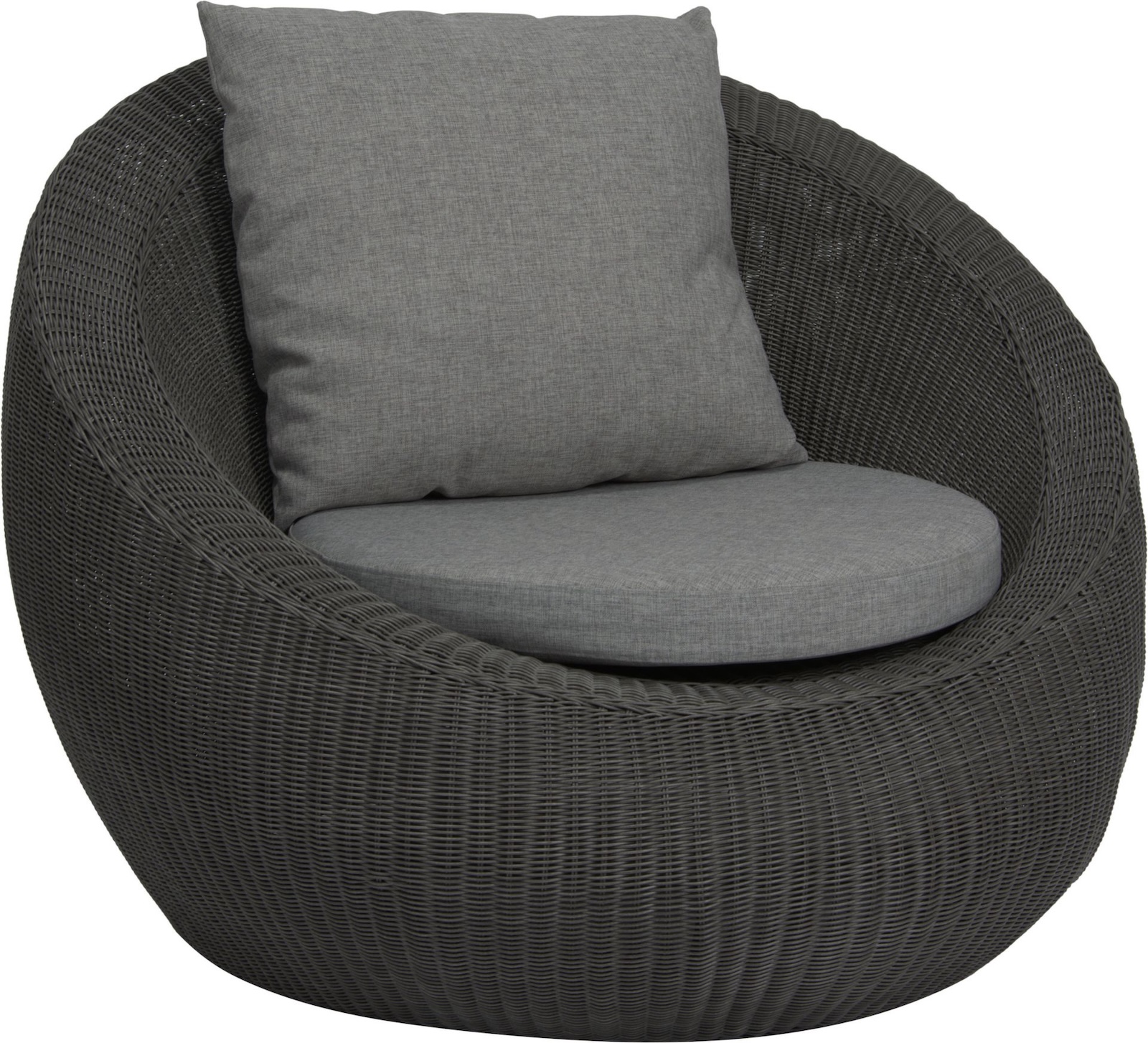 Stern Anny Lounge-Sessel Lounge-Stuhl Gartensessel mit Kissen basaltgrau/seidengrau