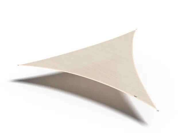 Platinum Coolfit-Sonnensegel Dreieck 360x360x360 cm Ecru White
