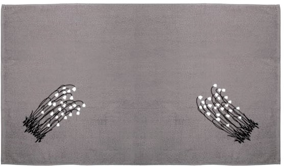 Pikkupuoti Oy Saunatuch Suovilla Grau finnisches Saunahandtuch aus 100% Baumwolle 100x150cm