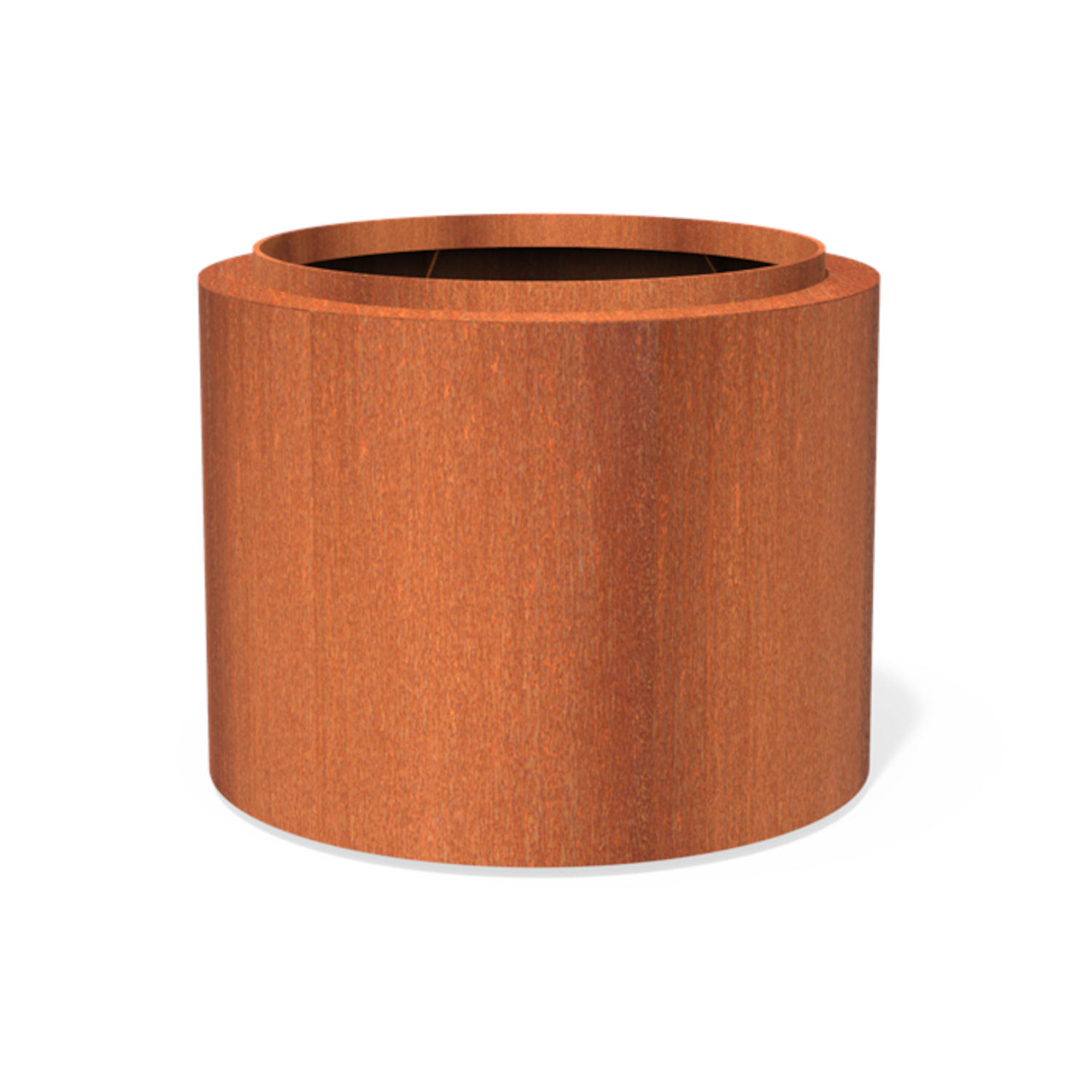 Adezz Topic Pflanzgefäß rund aus Corten-Stahl Pflanzkübel Blumentopf Blumenkübel