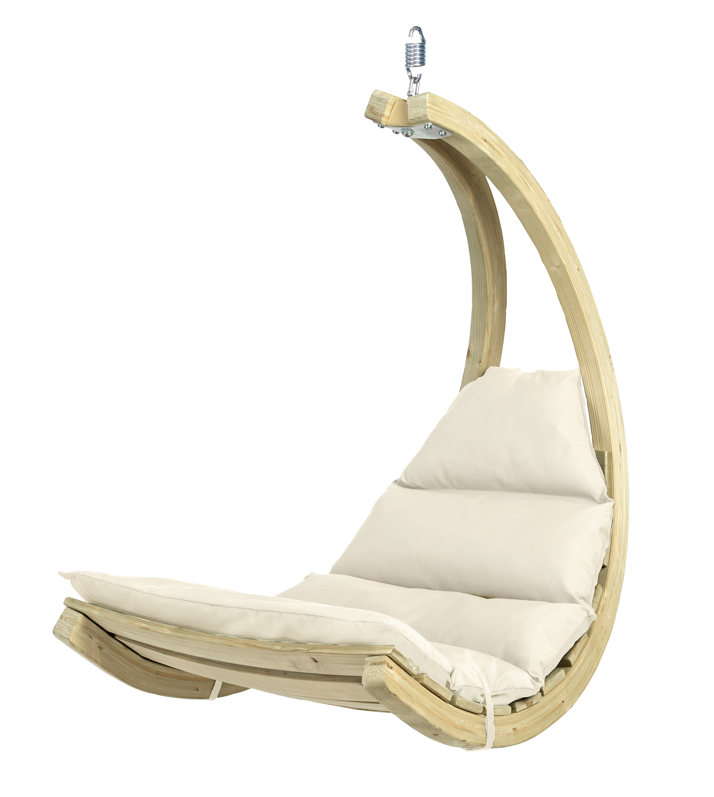 AMAZONAS Schwebesessel Swing Chair Creme Hängesessel inkl. Sitzkissen und Schwingfeder