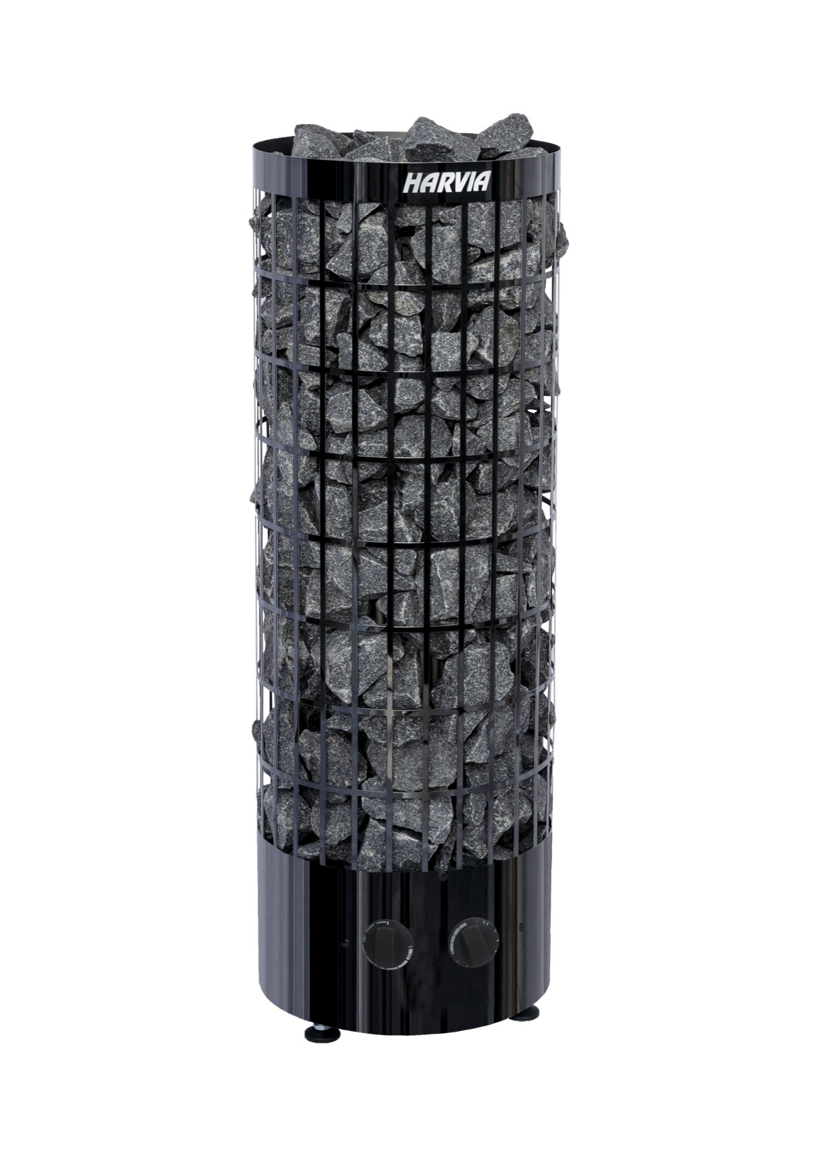 Harvia Cilindro Black Steel Saunaofen 9,0 kW PC90 integrierte Steuerung Stahl schwarz