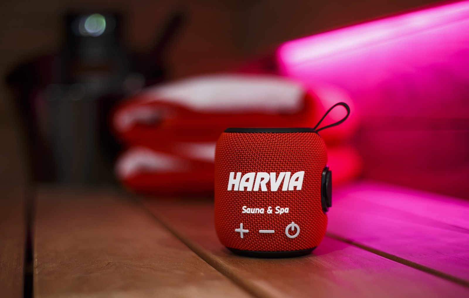 Harvia Lautsprecher Wasserdichter Lautsprecher für die Sauna in rot